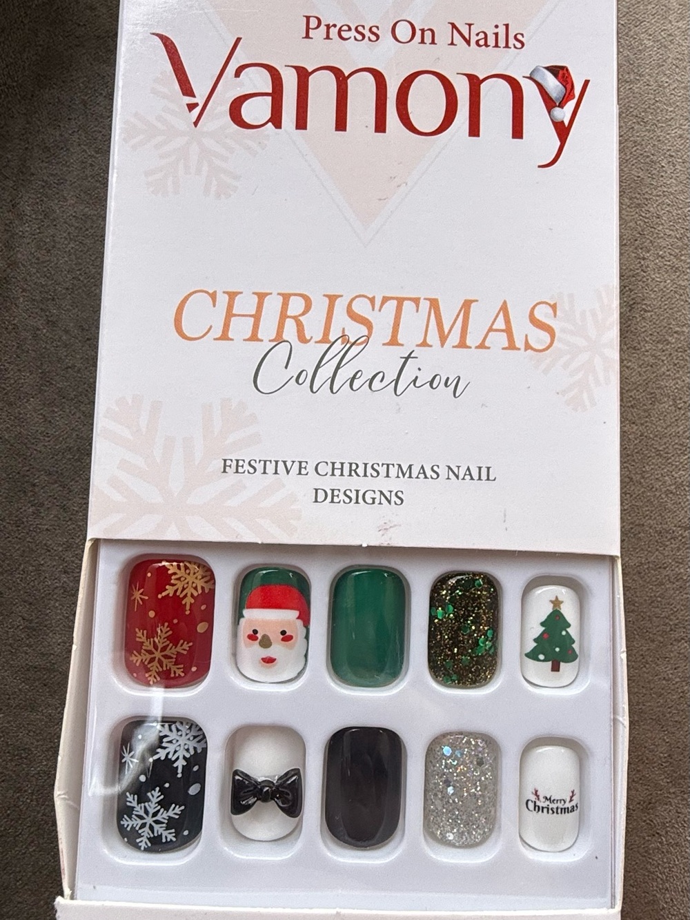 Press-On CHRISTMAS Collection Holiday Nails - 30pcs - Picture 2 of 6